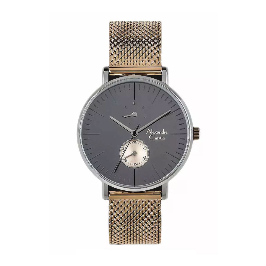 Alexandre Christie 6499MFBTRLG Grey Dial Stainless Steel Strap Watch