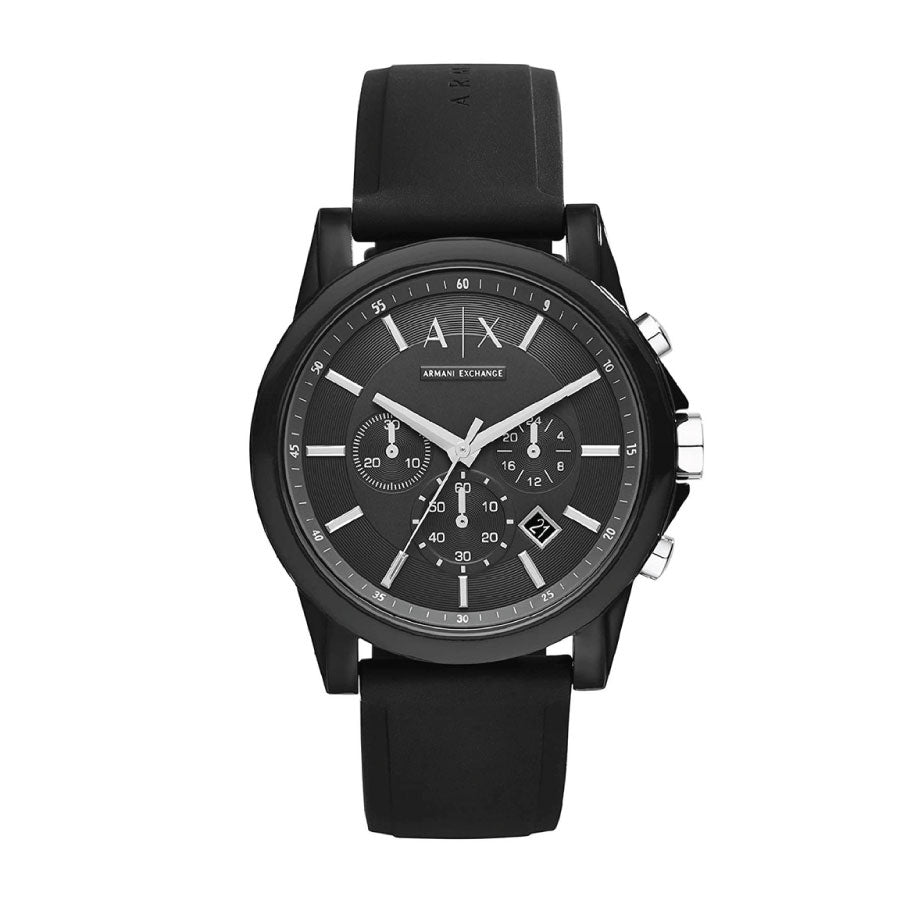 Armani Exchange AX1326 Chronograph Black Silicone Watch