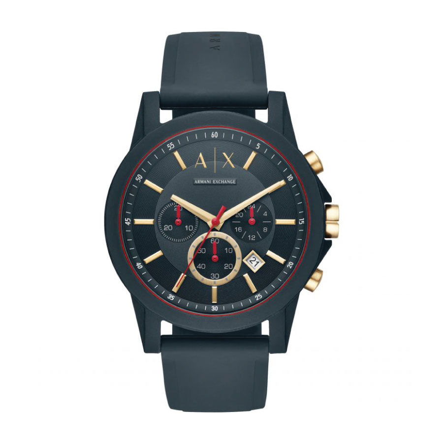 Armani Exchange AX1335 Chronograph Blue Silicone Watch