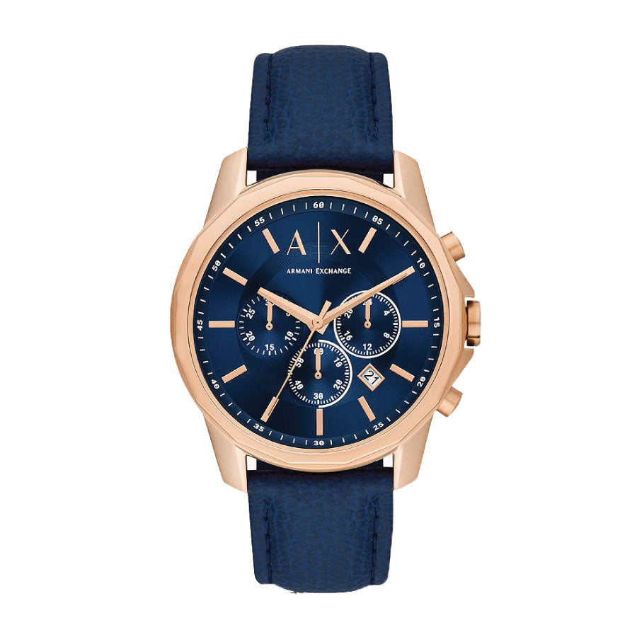 Armani Exchange AX1723 Chronograph Blue Leather Watch