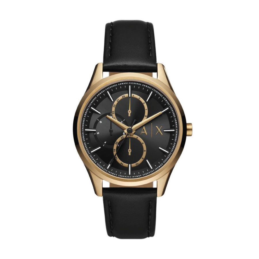 Armani Exchange AX1869 Multifunction Black Leather Watch