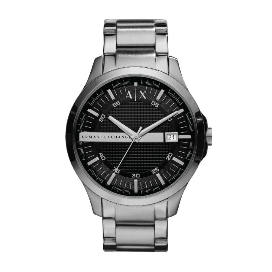 Armani Exchange AX2103 Three-Hand Date Grey Stainless Steel Watch