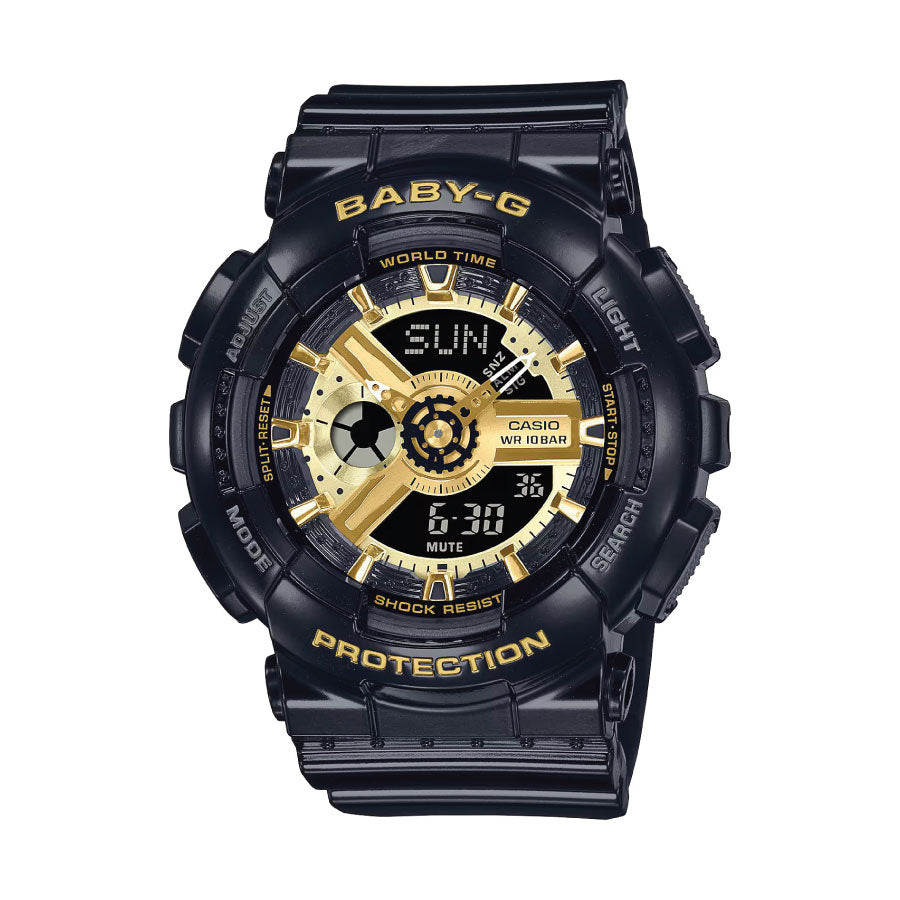 Baby-G BA-110X-1A Digital Analog Black Resin