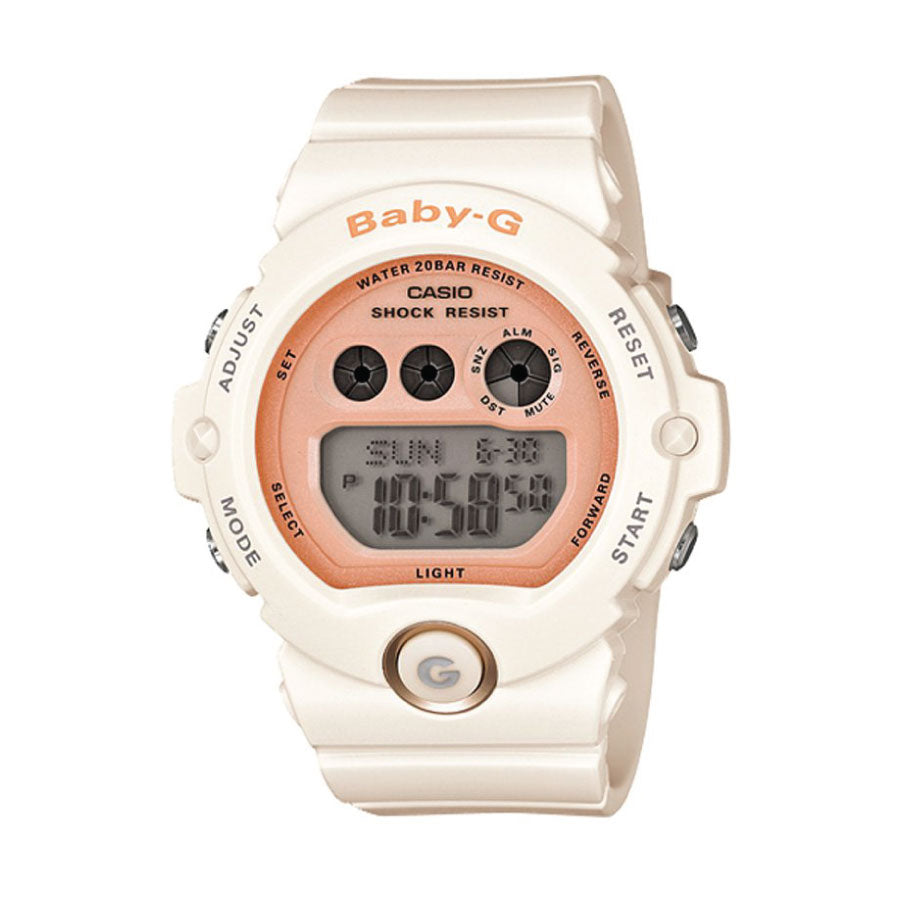 Baby-G BG-6902-4 Digital White Resin