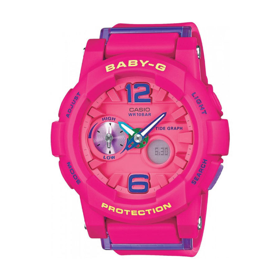 Baby-G BGA-180-4B3 Digital Analog Hot Pink Resin