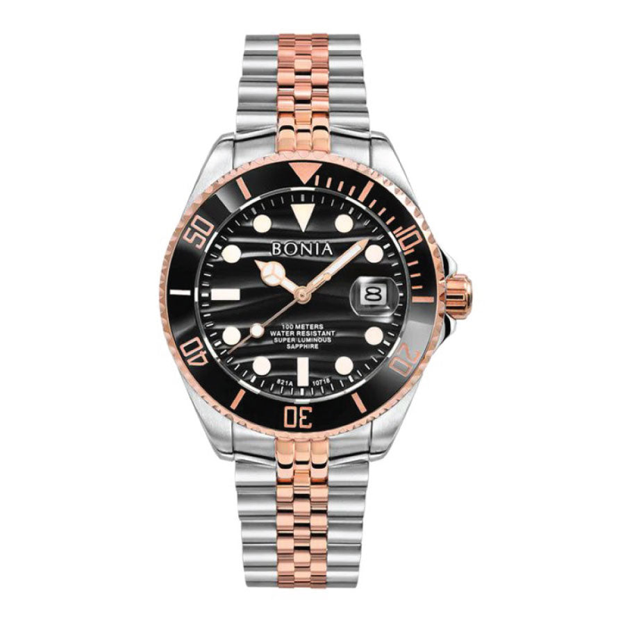 Bonia BNB10718-1636LE Men‘S Contemporary 2 Straps Set Automatic Limited Edition Watch