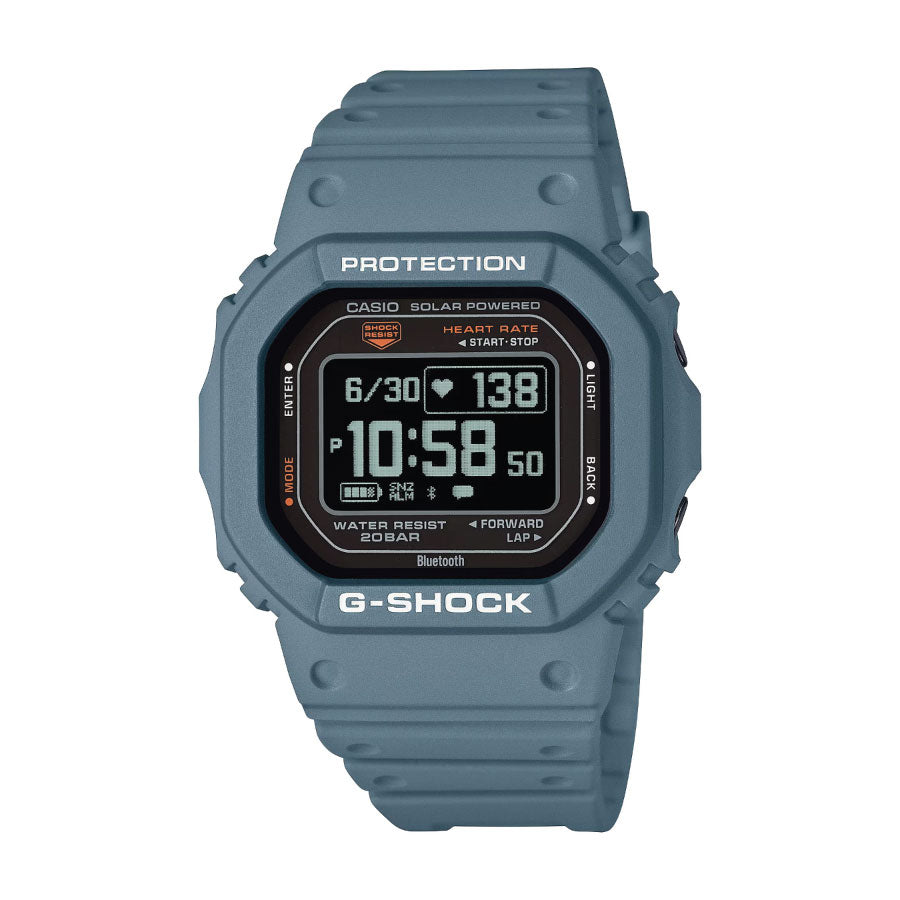 G-Shock DW-H5600-2D G-Squad Digital Blue Resin Strap Wacth