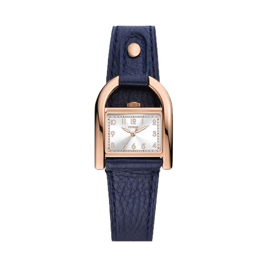 Fossil ES5266 Harwell Three-Hand Navy LiteHide™ Leather Watch