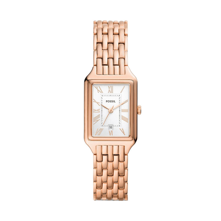 Fossil ES5271 Raquel Three-Hand Date Rose Gold-Tone Stainless Steel