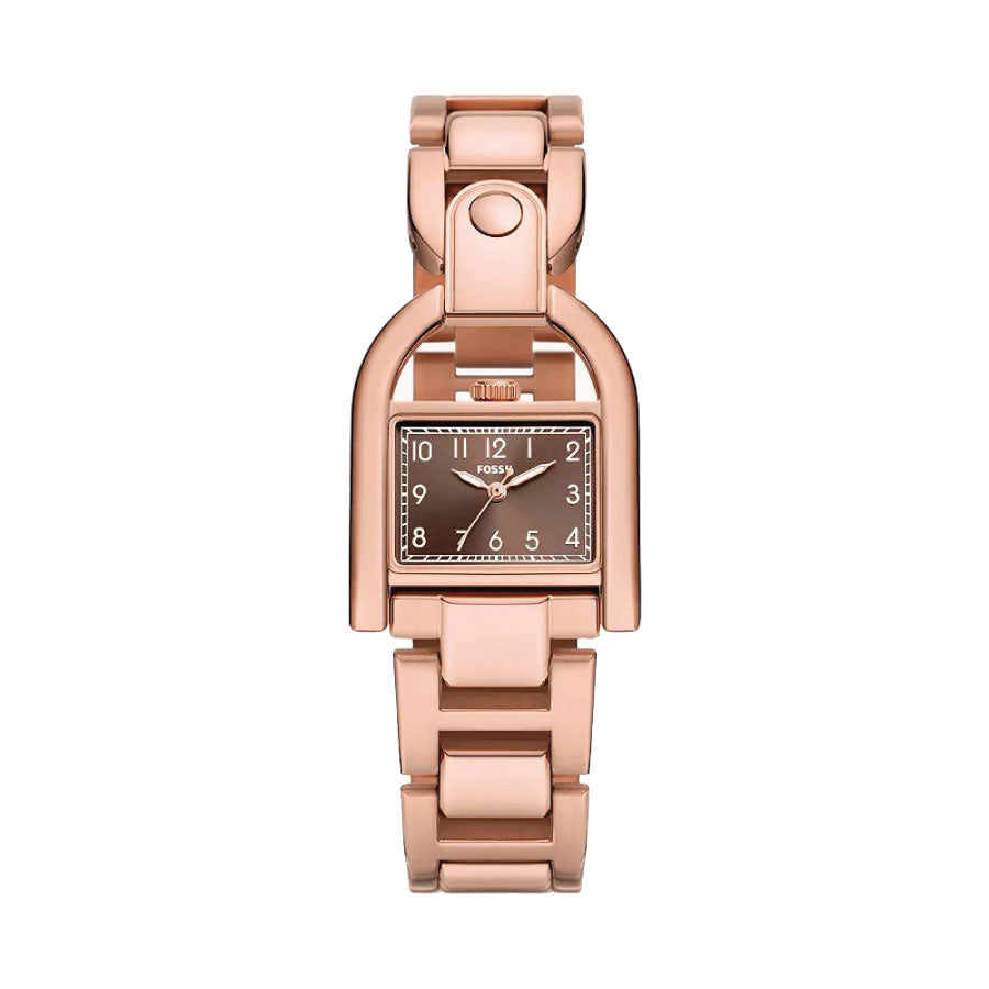 Fossil ES5328 Harwell Three-Hand Rose Gold-Tone Stainless Steel Watch