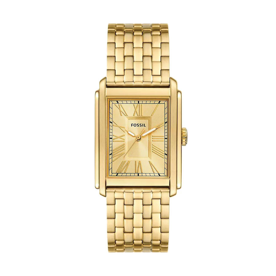 Fossil FS6009 Carraway Three-Hand Gold-Tone Stainless Steel Watch