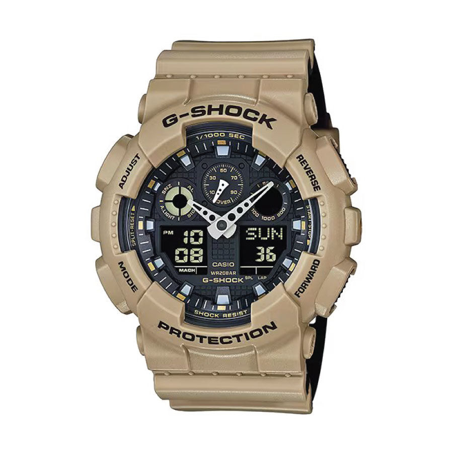 G-Shock GA-100L-8A Analog Digital Beige Resin