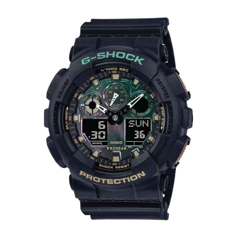 G-Shock GA-100RC-1A Analog Digital Black Resin