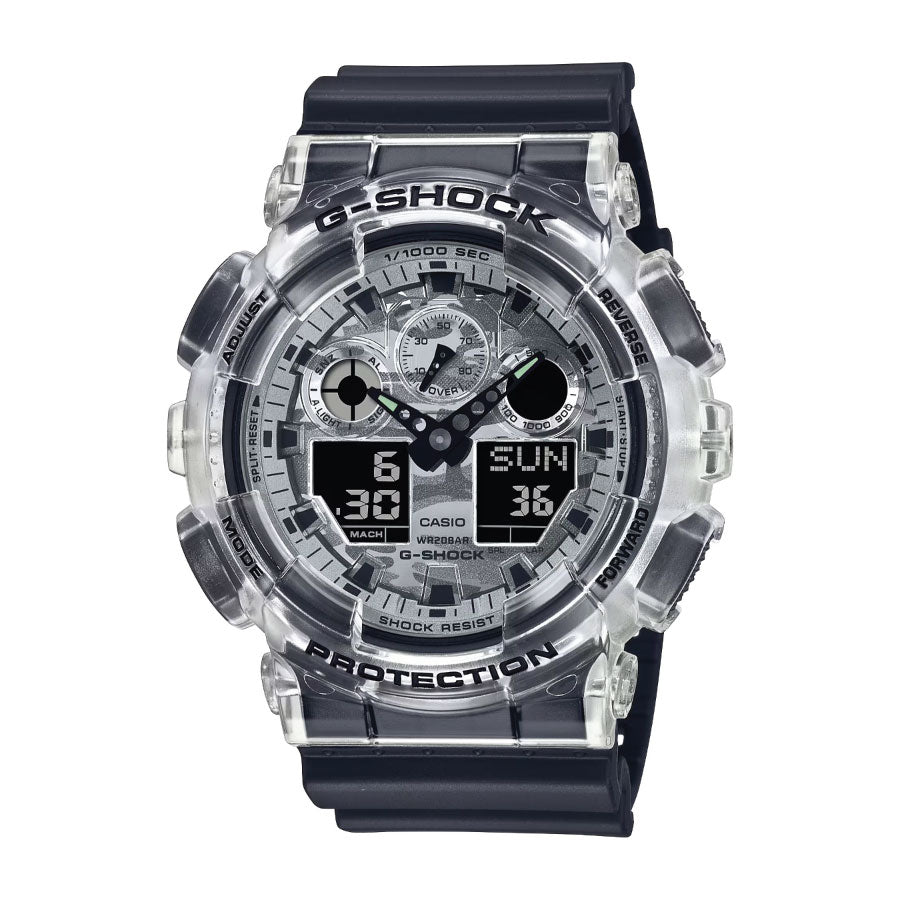 G-Shock GA-100SKC-1A Analog Digital Black Resin