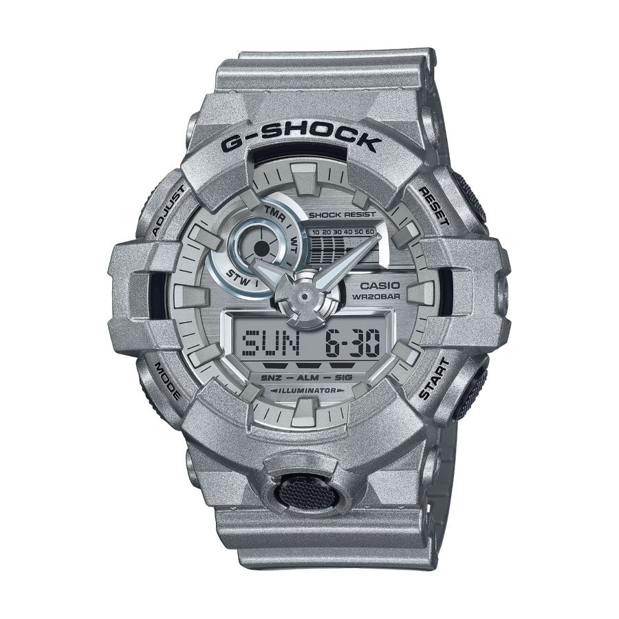 G-Shock GA-700FF-8A Analog Digital Silver Resin