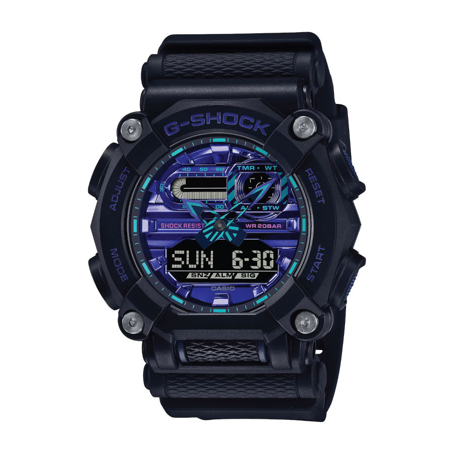 G-Shock GA-900VB-1A Analog Digital Black Resin