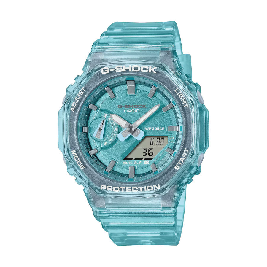 G-Shock GMA-S2100SK-2A Analog Digital Transparent Blue Resin