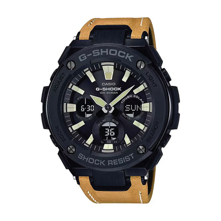 G-Shock GST-S120L-1A G-Steel Brown Leather