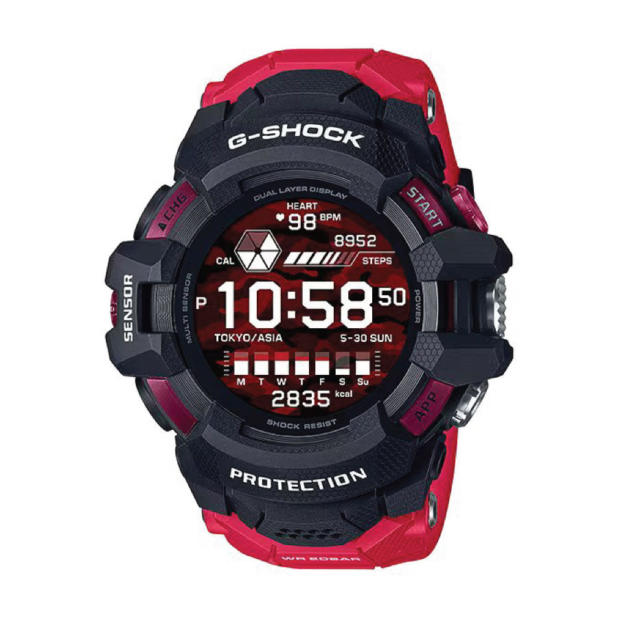 G-Shock GSW-H1000-1A4 G-Squad Red Resin