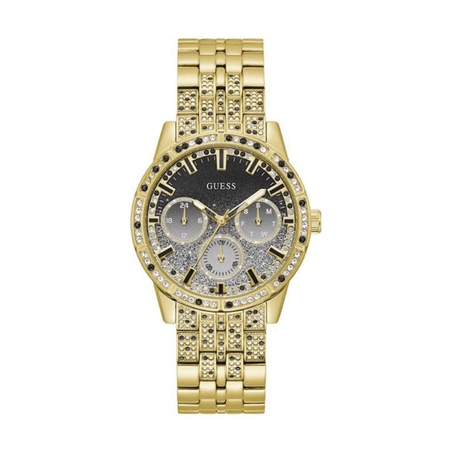 Guess GW0365L2 Black Dial Gold Stainless Steel Strap Watch