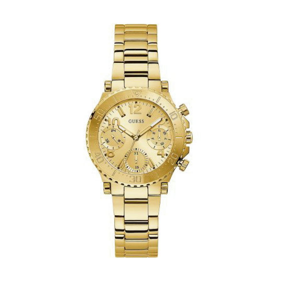 Guess GW0465L1 Gold Dial Gold Stainless Steel Strap Watch