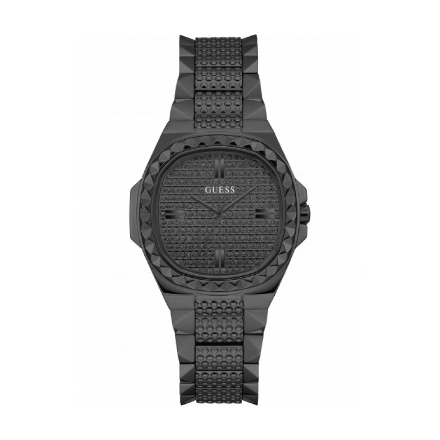Guess GW0601L2 Black Case Black Stainless Steel Strap Watch