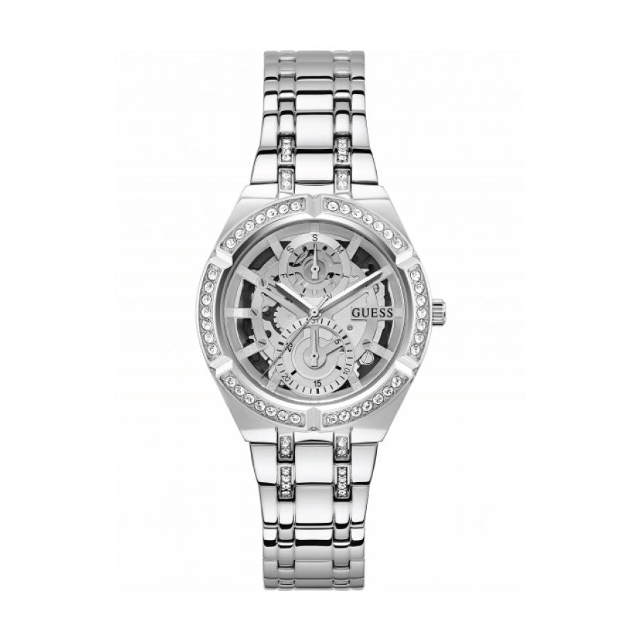 Guess GW0604L1 Silver Case Silver Stainless Steel Strap Watch