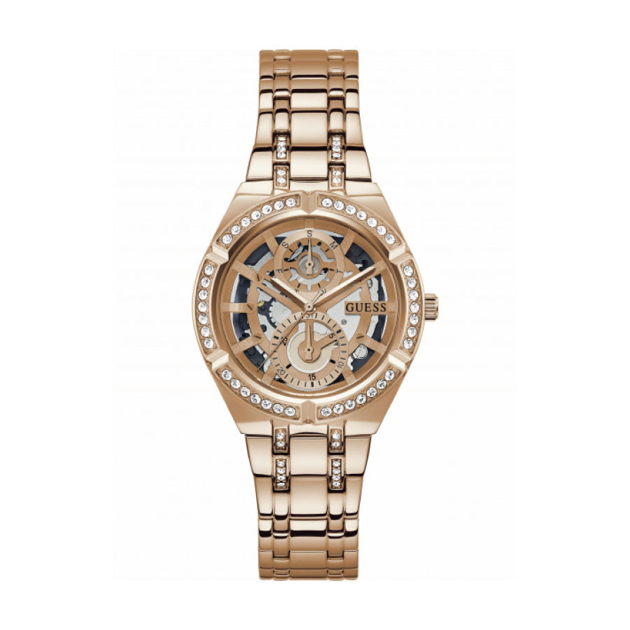 Guess GW0604L3 Rose Gold Case Rose Gold Stainless Steel Strap Watch