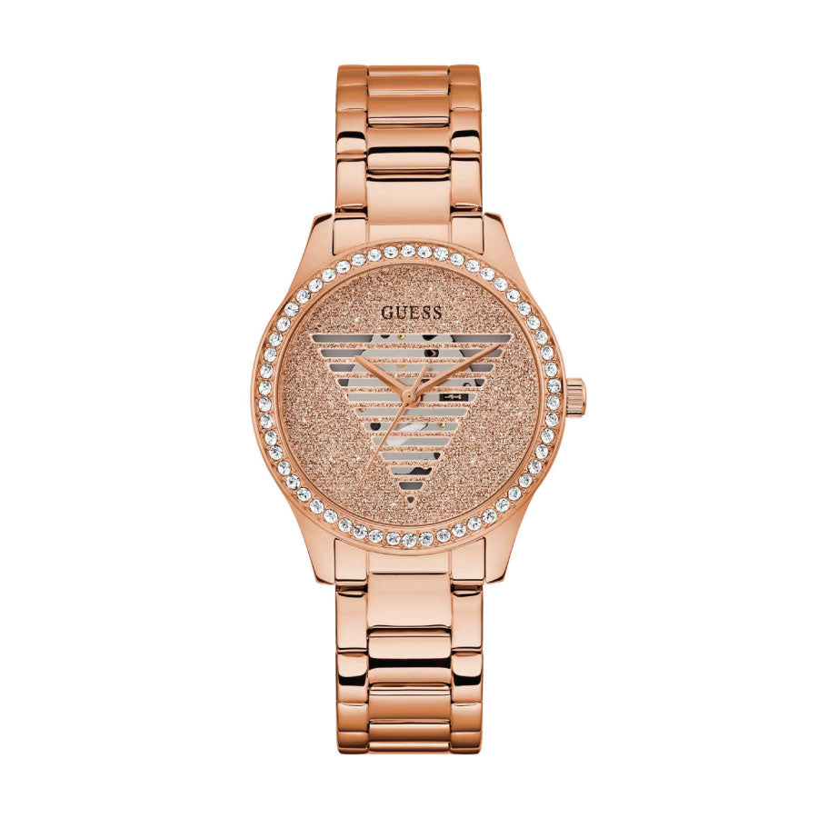 Guess GW0605L3 Rose Gold Case Rose Gold Stainless Steel Strap Watch