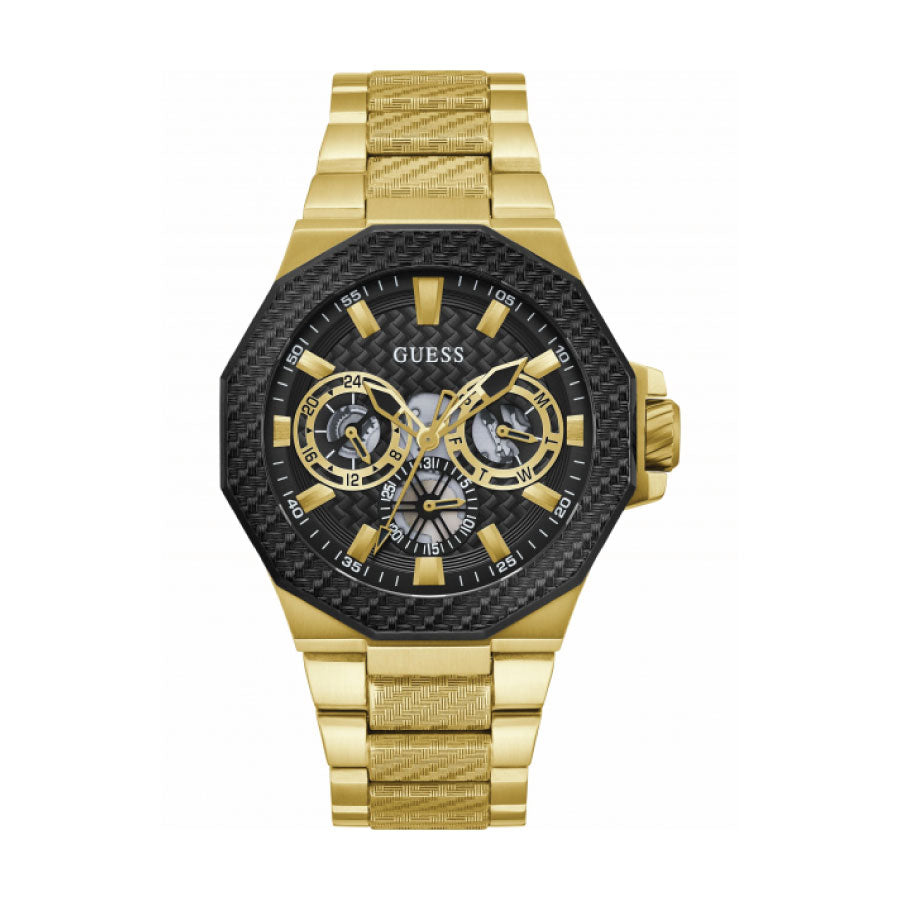 Guess GW0636G2 Black Case Gold Stainless Steel Strap Watch