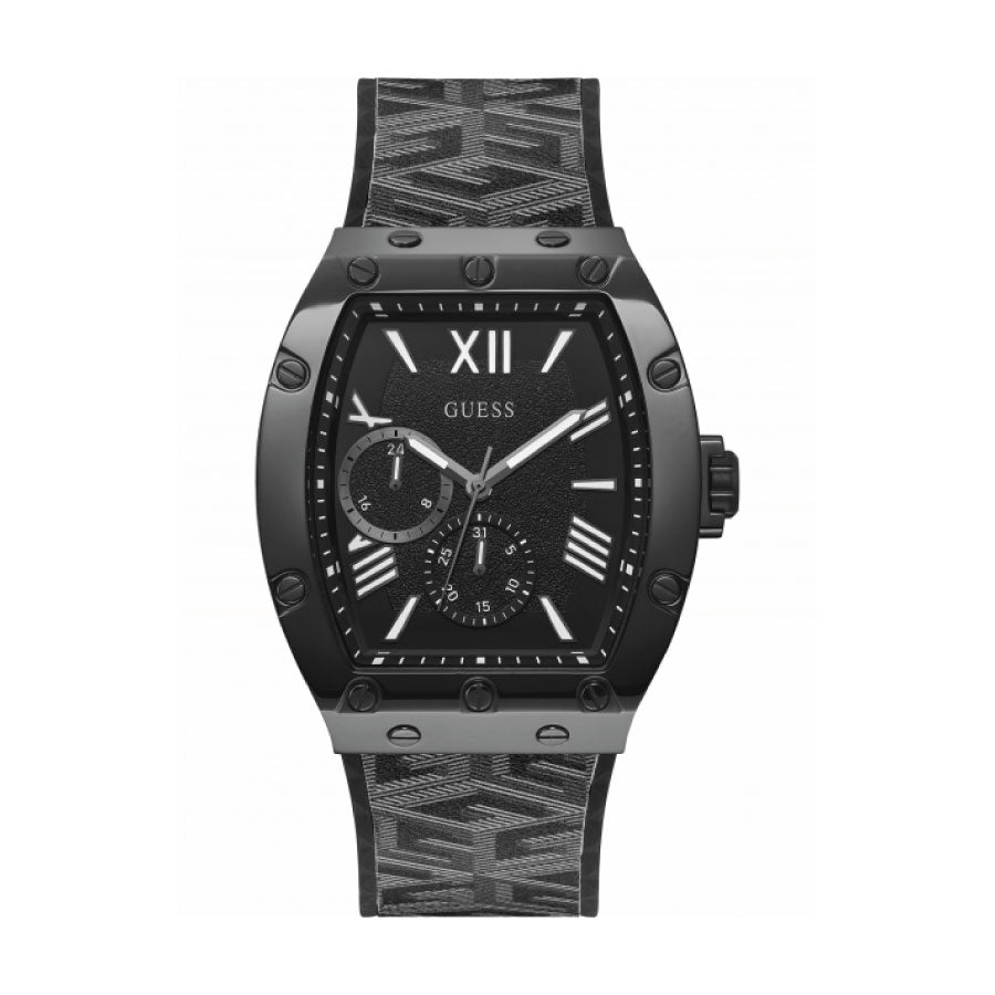 Guess GW0645G2 Black Case Black Silicone Strap Watch