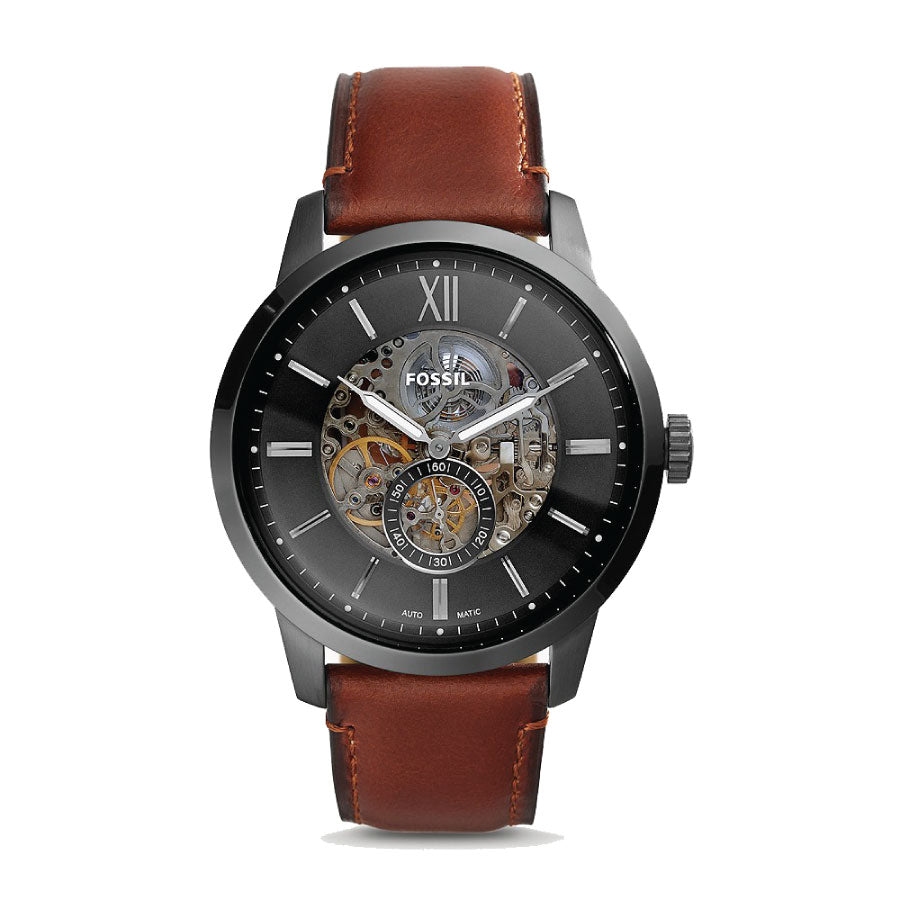 Fossil ME3181 Townsman 48 mm Automatic Amber Leather Watch