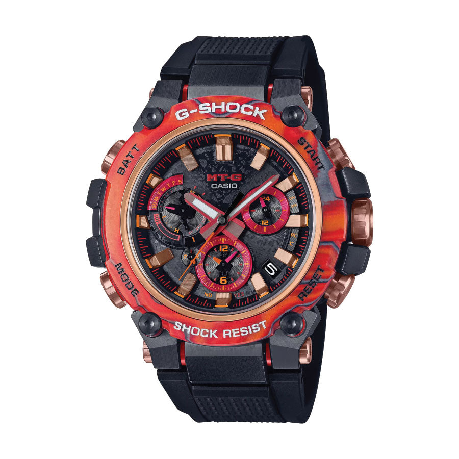 G-Shock MTG-B3000FR-1A MT-G Analog Black Resin