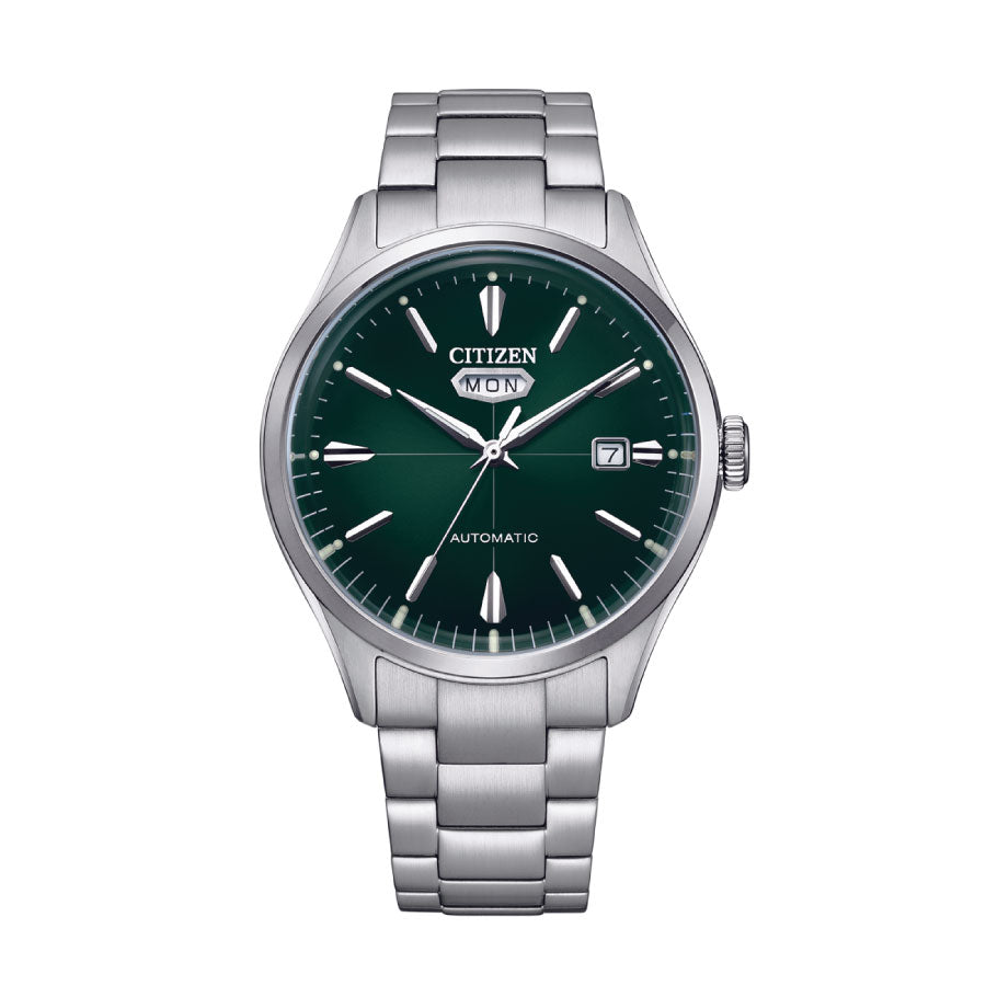 Citizen NH8391-51X Mechanical Automatic Green Dial Stainless Steel Strap Watch