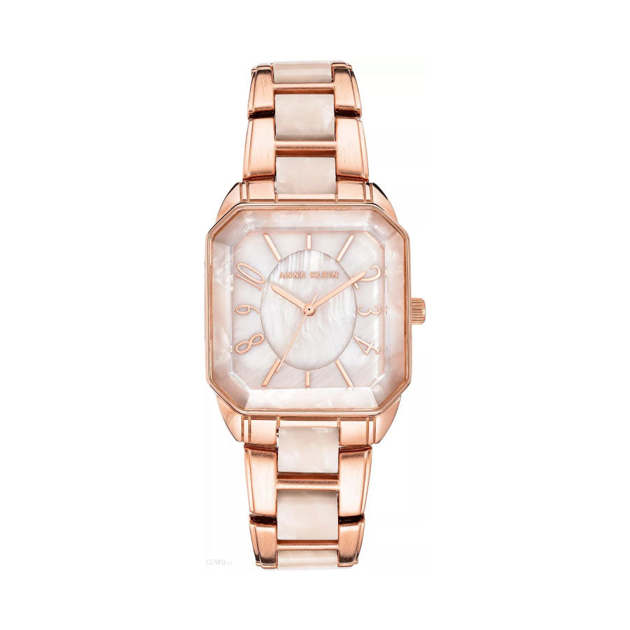 Anne Klein AK-3972RGBH Rose Gold Dial Stainless Steel Strap