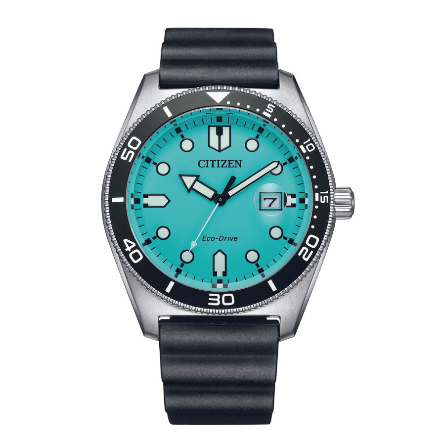 Citizen AW1760-14X Eco-Drive Tiffany Blue Dial Stainless Steel Strap Watch