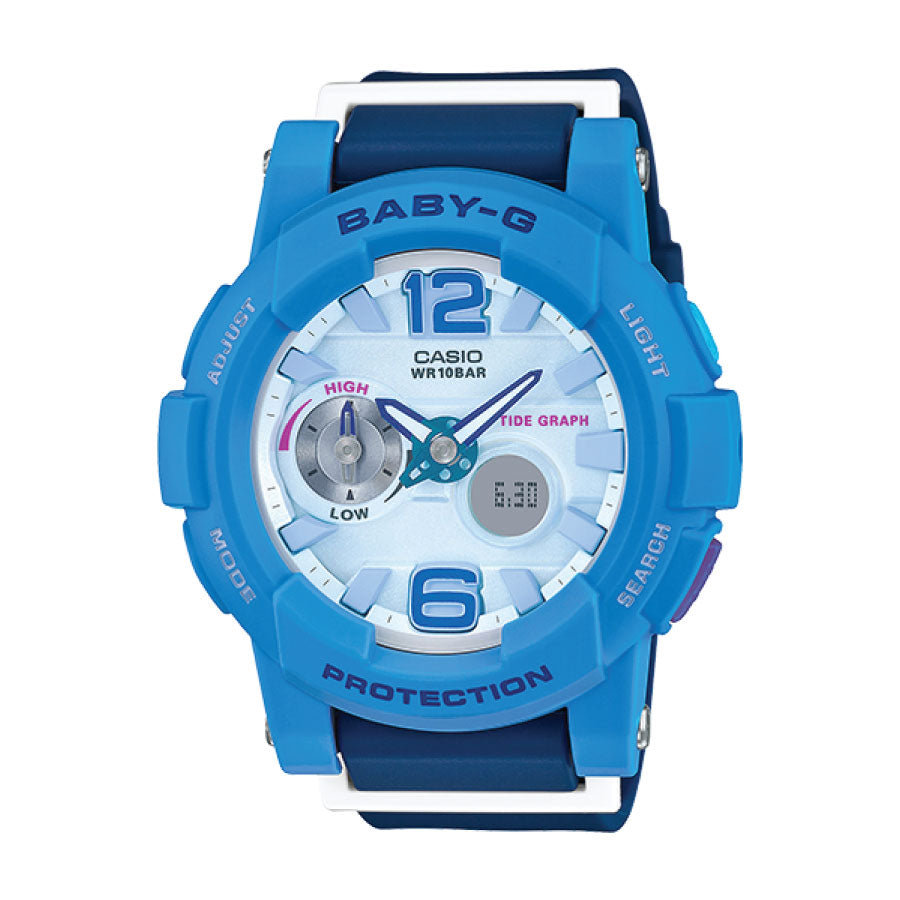 Baby-G BGA-180-2B3  G-Lide Digital Analog Blue Resin