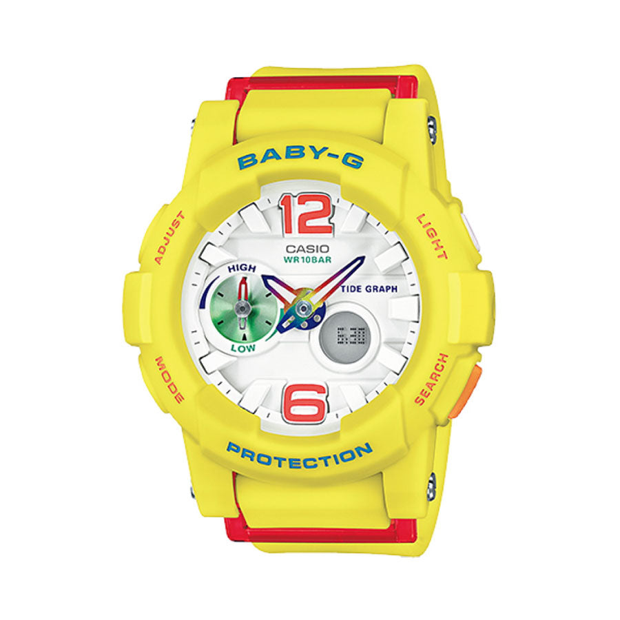 Baby-G BGA-180-9B G-Lide Digital Analog Yellow Resin