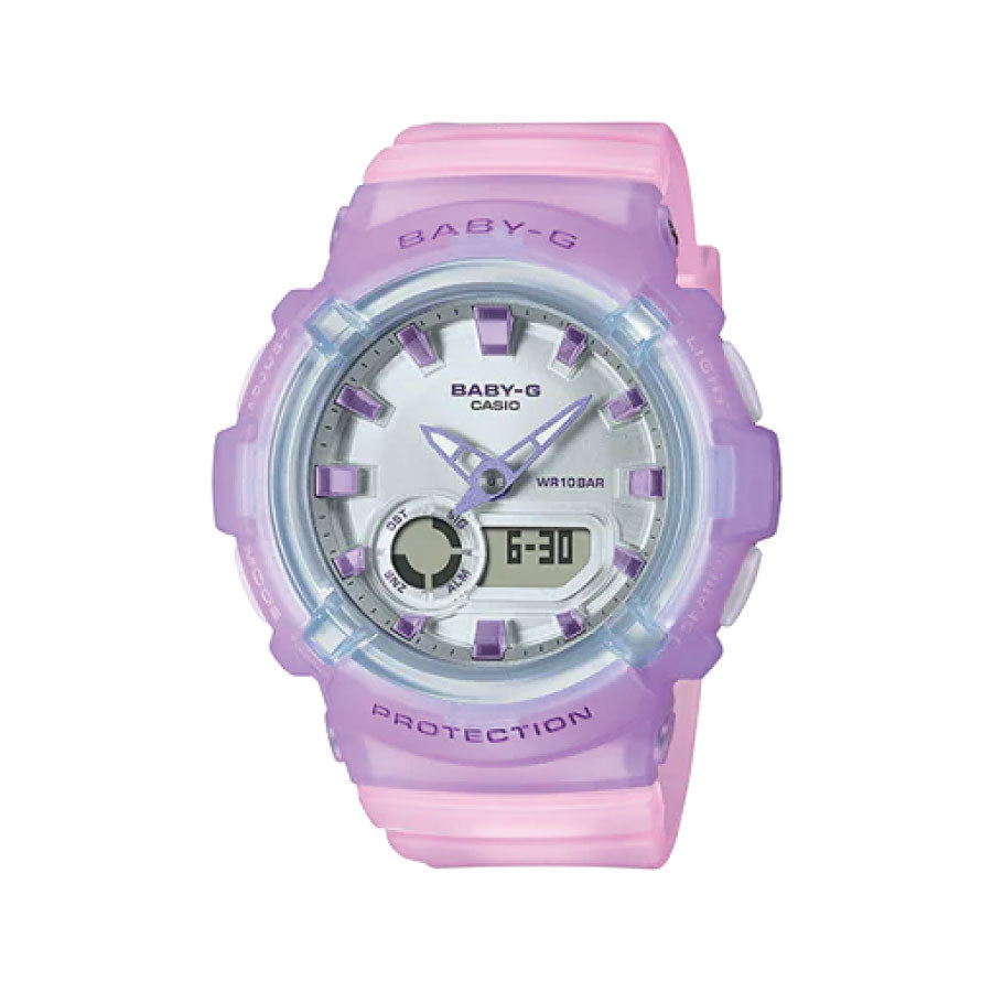 Baby-G BGA-280-6A Digital Pink Purple Resin