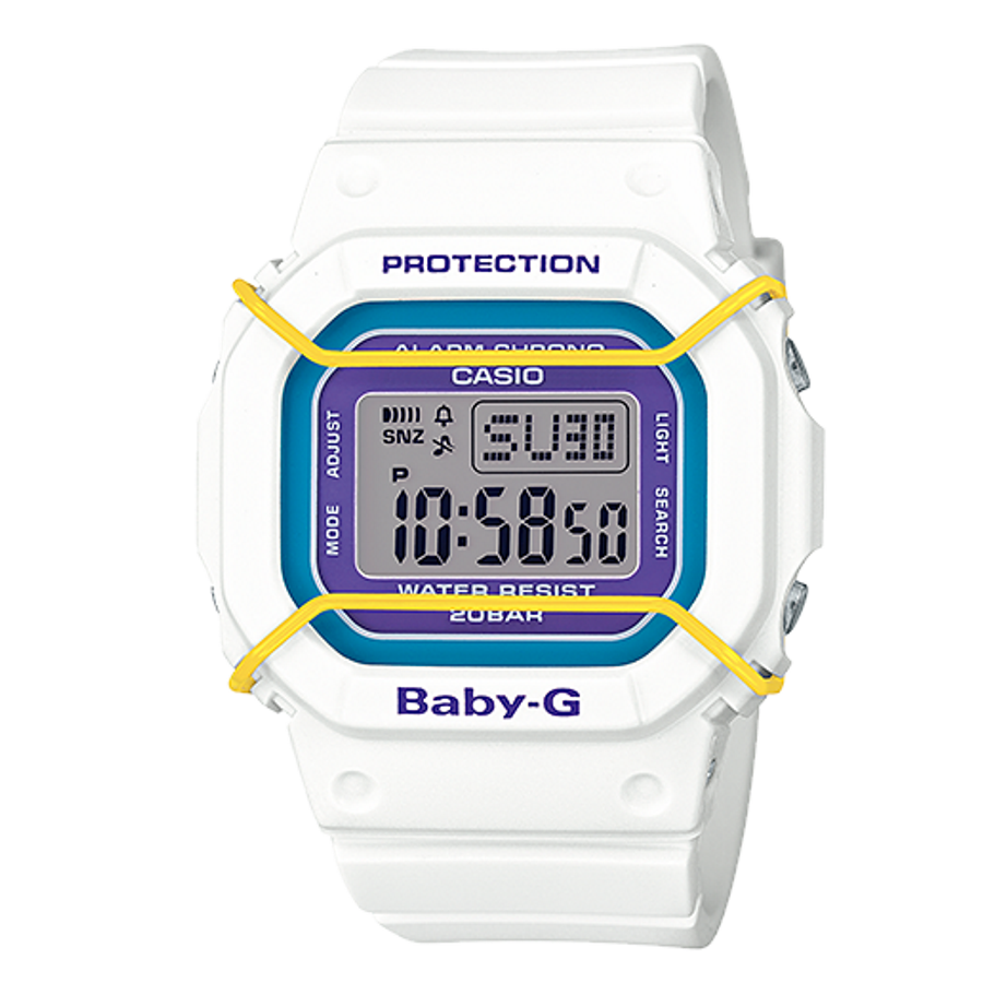 Baby-G BGD-501-7B Classic Digital White Resin