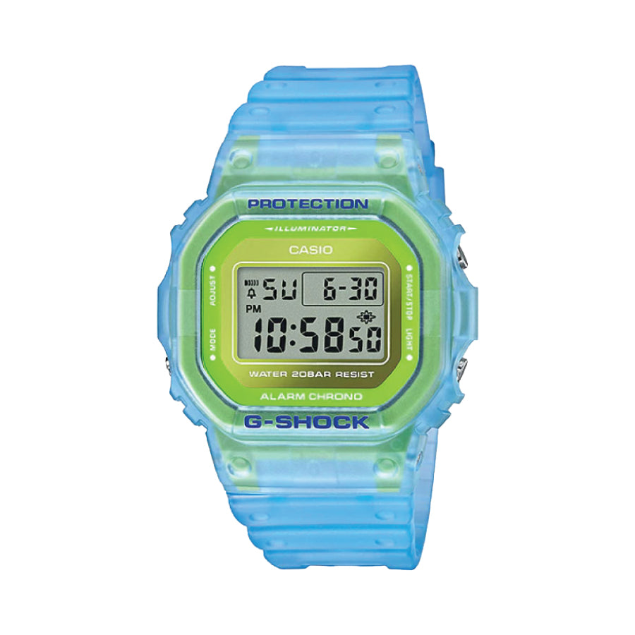 G-Shock  DW-5600LS-2D Digital Special Color Blue Transparent