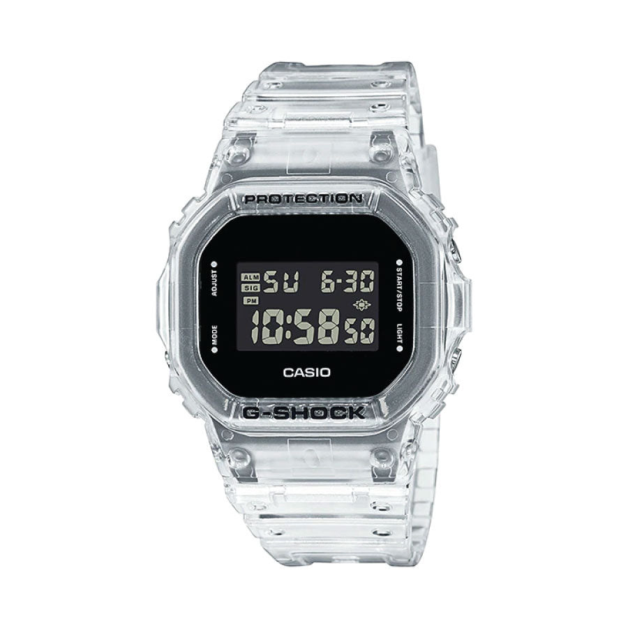 G-Shock  DW-5600SKE-7 Special Color Skeleton Series White Transparent