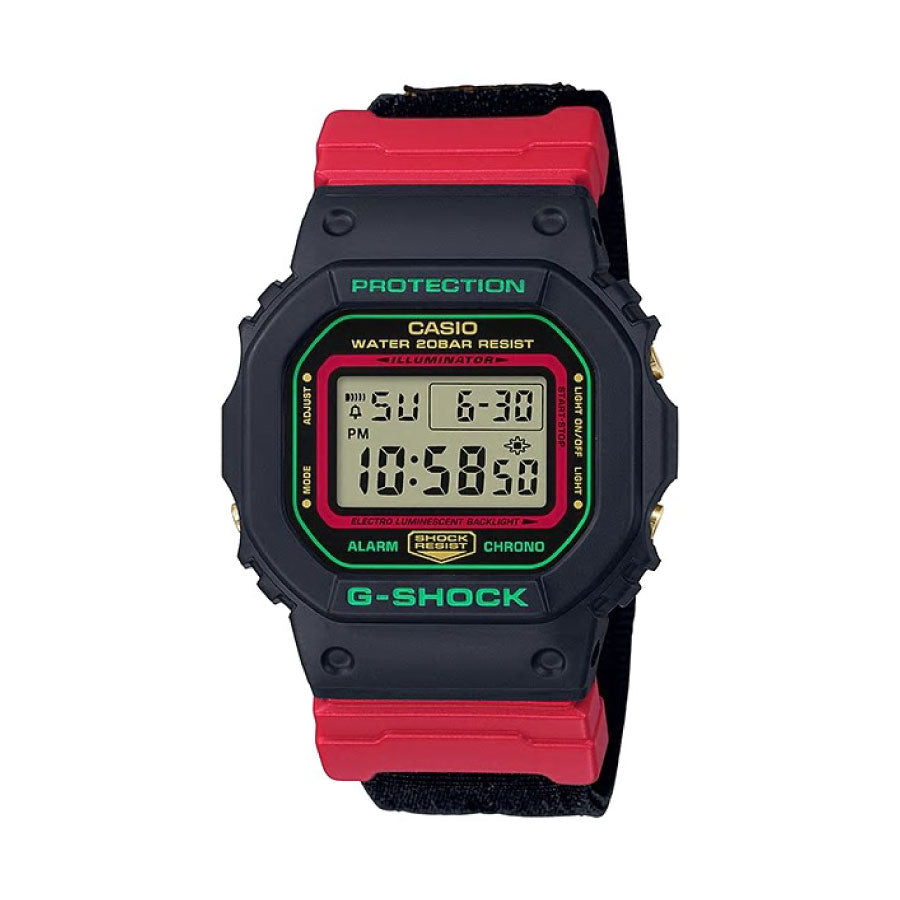 G-Shock  DW-5600THC-1D Digital Special Color Black Red