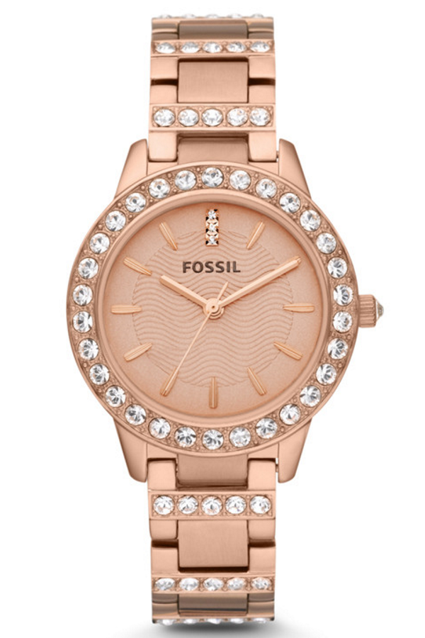 Fossil ES3020 Jesse Rose Tone Quartz Stainless Steel