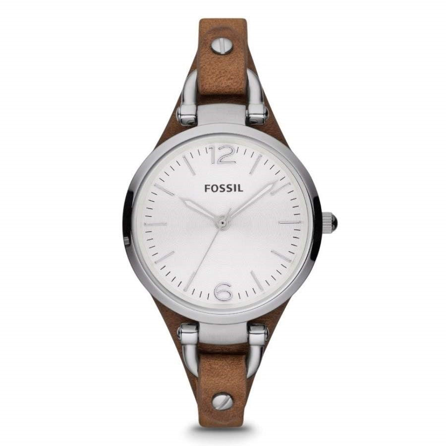 Fossil ES3060 Georgia Quartz Brown Leather