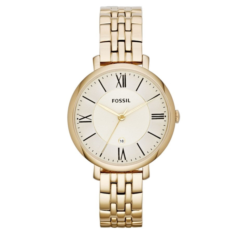 Fossil ES3434 Jacqueline Gold Toned Quartz Stainless Steel