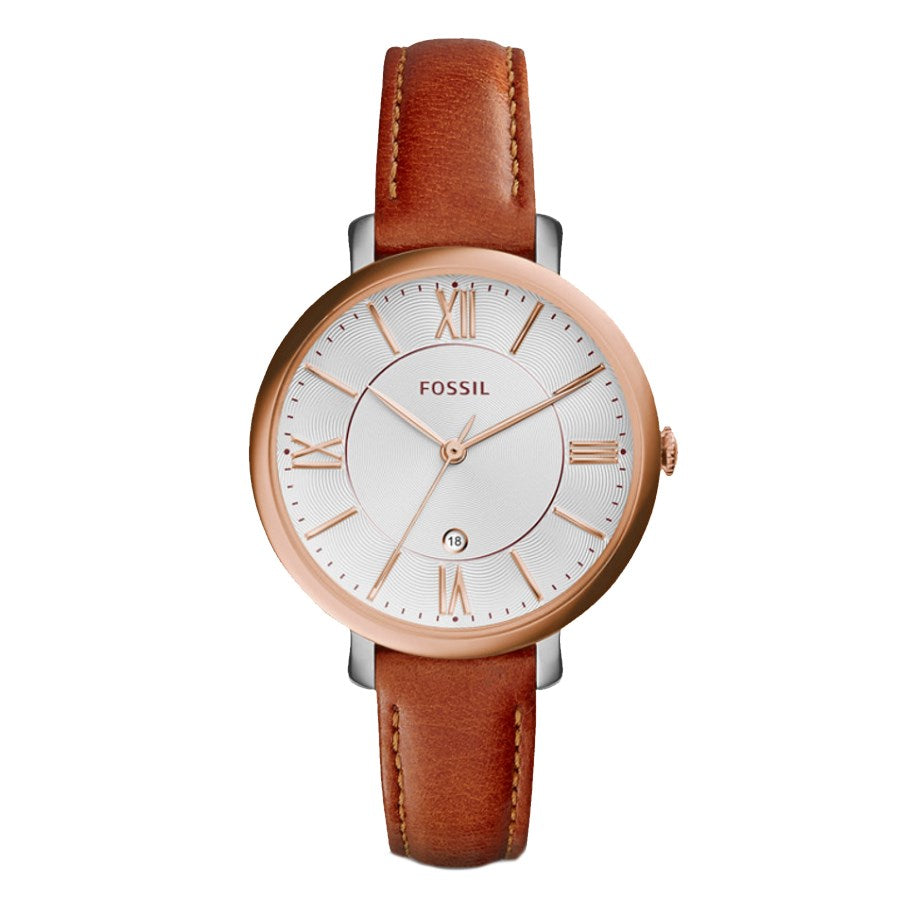 Fossil ES3842 Jacqueline Quartz Brown Leather