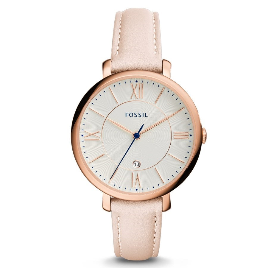 Fossil ES3988 Jacqueline Quartz Blush Leather