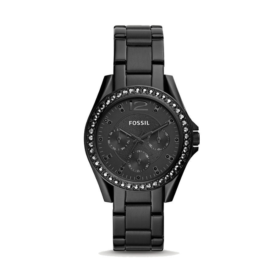 Fossil ES4519 Riley Multifunction Black Stainless Steel