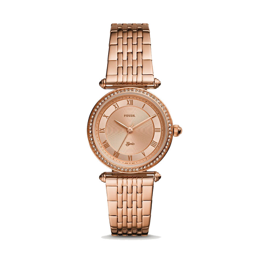 Fossil ES4711 Lyric Three-Hand Rose-Gold-Tone Stainless-Steel